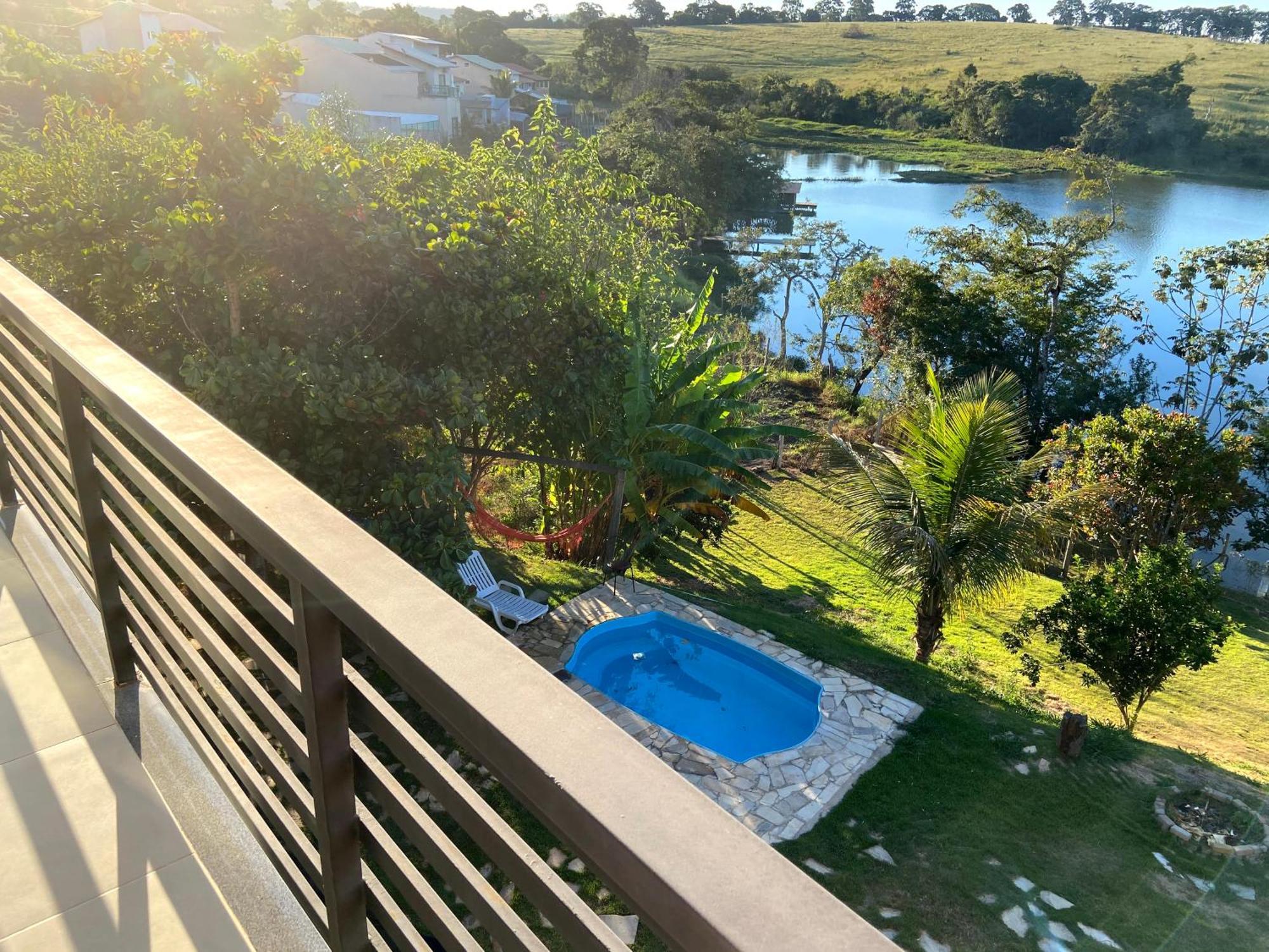 Casa Com Piscina Fundo Pra Represa E Ar Condicionado Casinhabrancadevaranda Ijaci Exterior foto